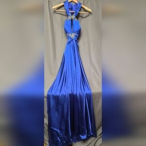 Elegant Royal Blue Mori Lee Prom Dress, Size 6